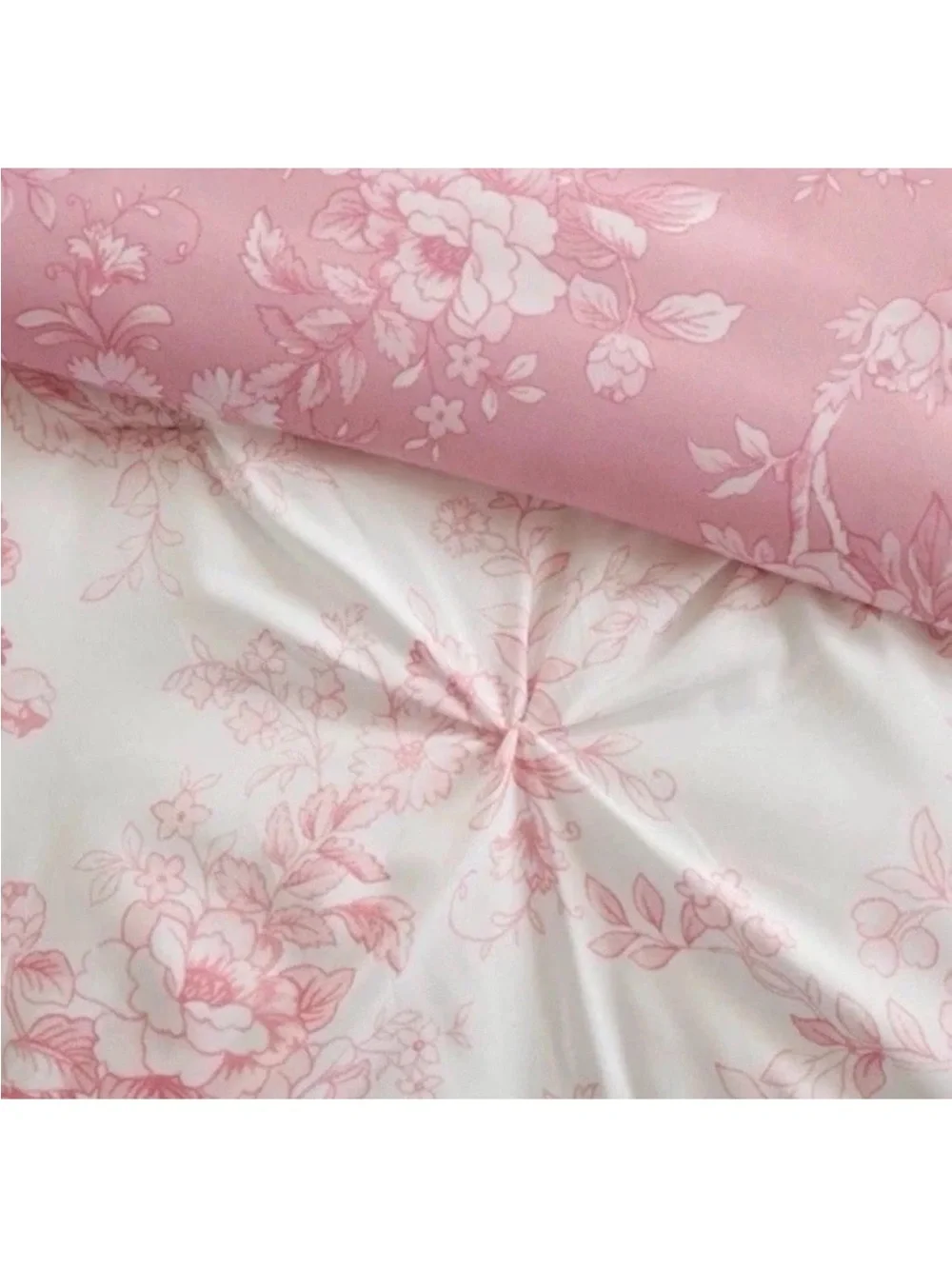 Retired Armoire Collection Pink Toile Full/Queen Reversible Comforter NWT - Picture 4 of 8